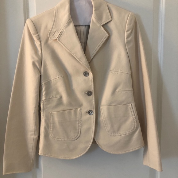 Off white Calvin Klein blazer size 2 - Picture 1 of 8
